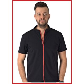 Shirt red zipper